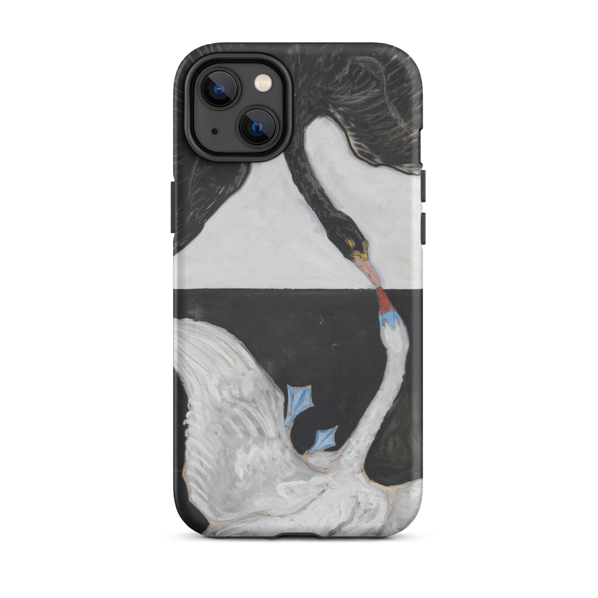 The Swan no 1 Hilma Af Klint Iphone Case, 14 Plus / Matte, Swan Themed Iphone Case