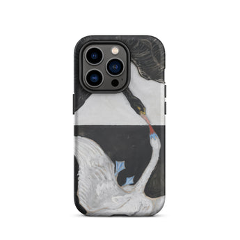 The Swan no 1 - Hilma Af Klint Iphone Case, 14 Pro / Matte, Black Phone Case Swan Design