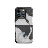 The Swan no 1 - Hilma Af Klint Iphone Case, 15 Pro / Matte, Black White Swan Phone Case