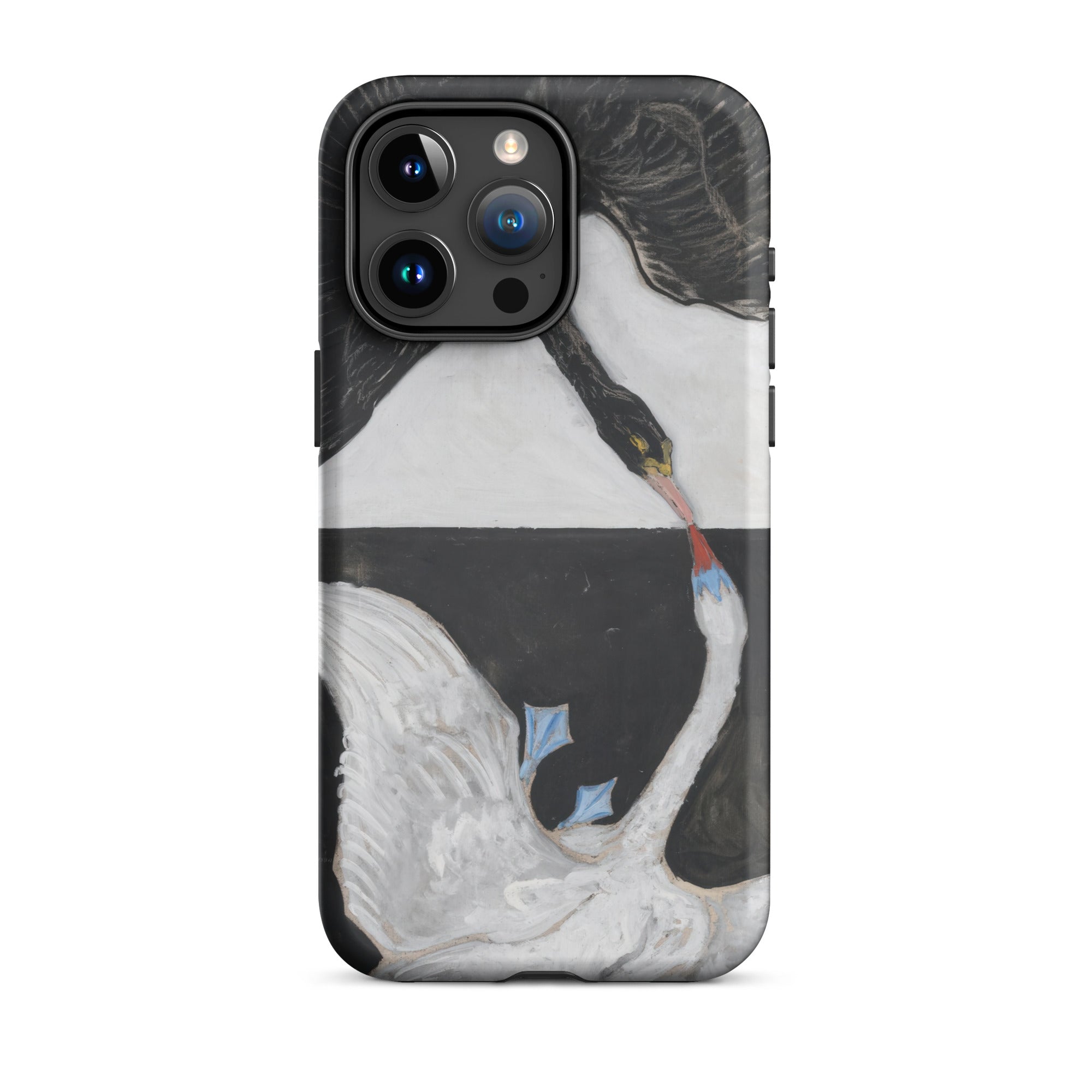 The Swan no 1 Hilma Af Klint Iphone Case, 15 Pro Max / Matte, Swan Themed Phone Case