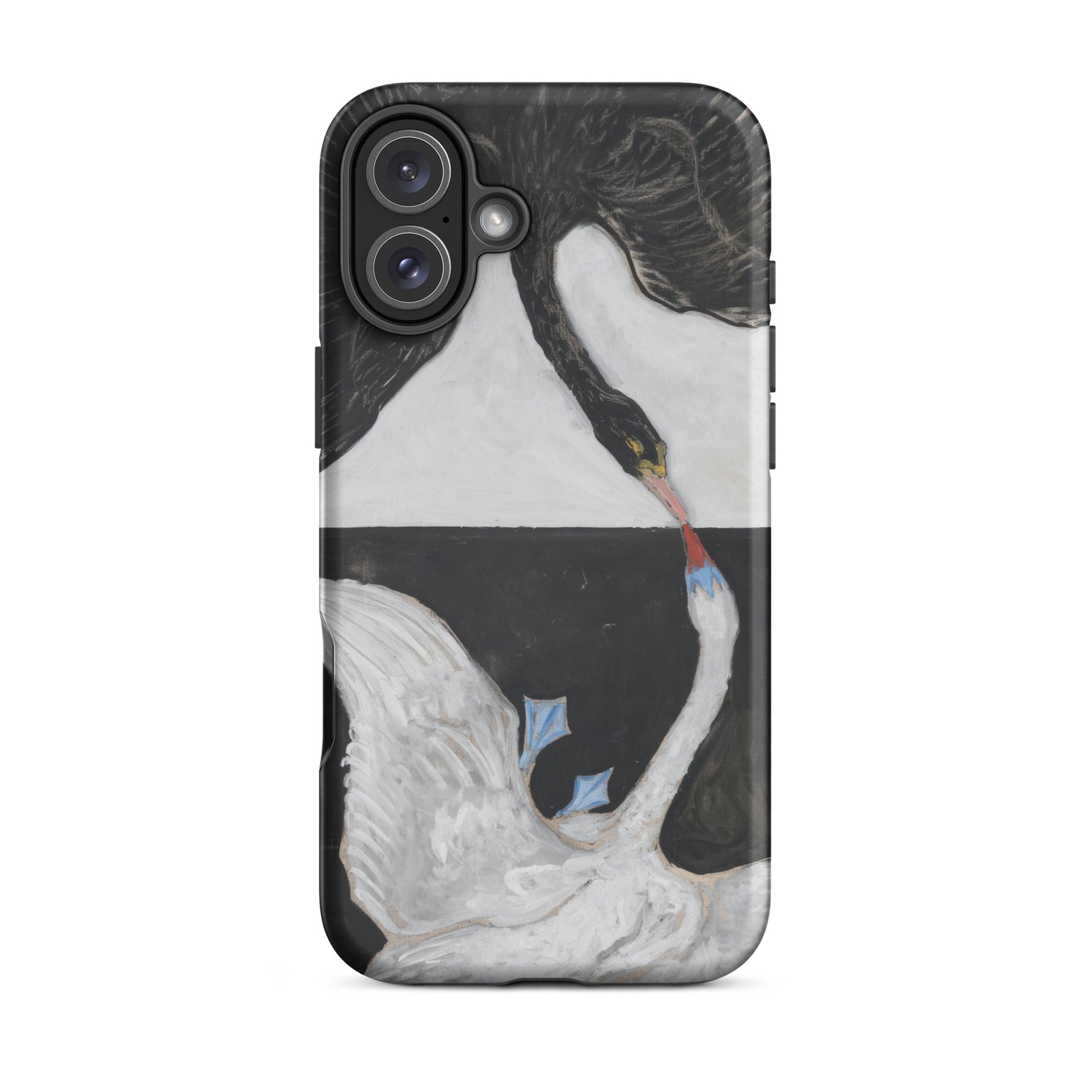 The Swan no 1 Hilma Af Klint Iphone Case, 16 Plus / Matte, Swan Themed Phone Case
