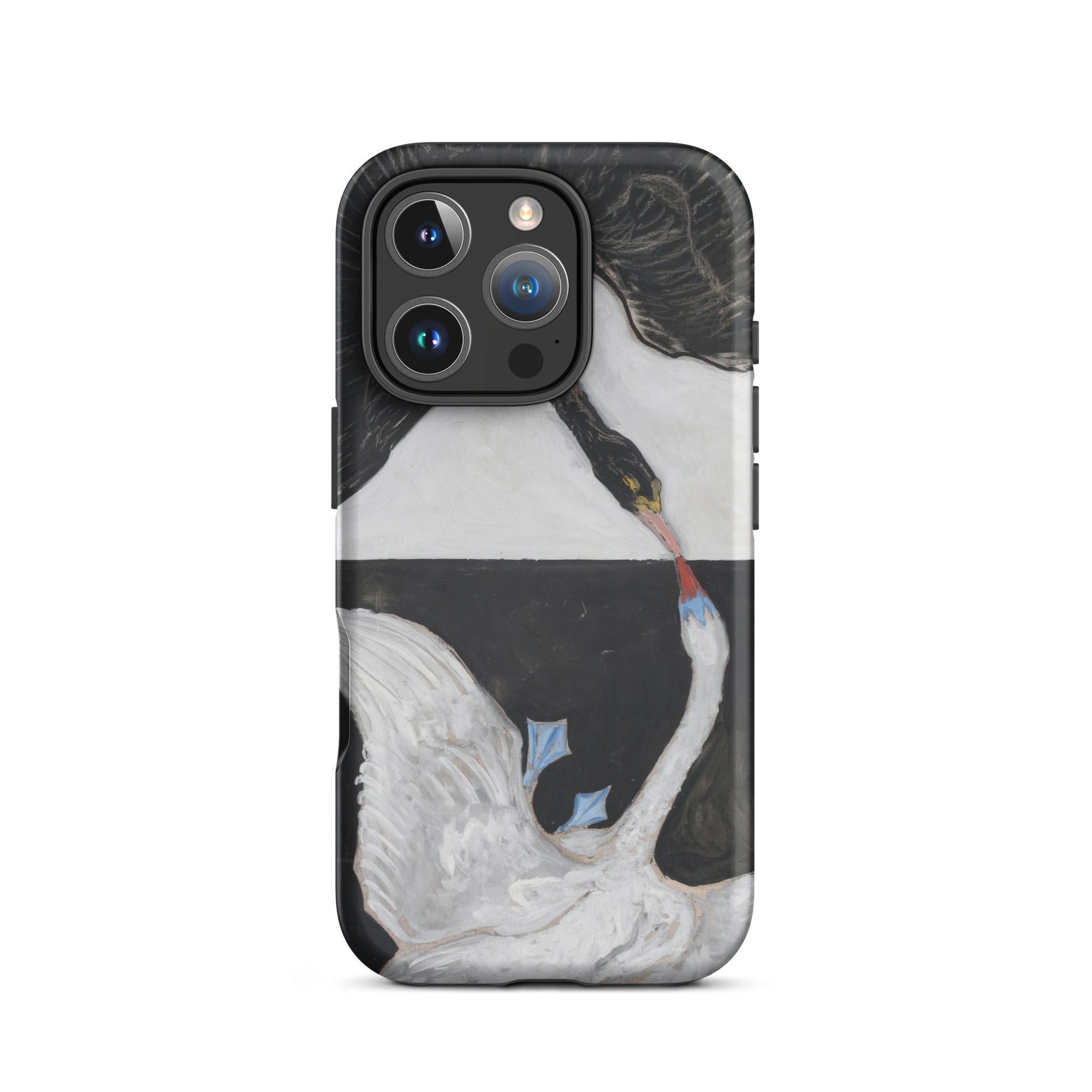 The Swan no 1 Hilma Af Klint Iphone Case, 16 Pro / Matte, Swan Themed Phone Case