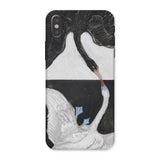 The Swan no 1 - Hilma Af Klint Iphone Case, x / Matte, Swan-themed Phone Case