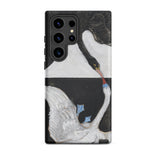 The Swan no 1 - Hilma Af Klint Phone Case Samsung Galaxy S24 Ultra / Matte Black White Swan-themed Phone Case Artistic Illustration Swan