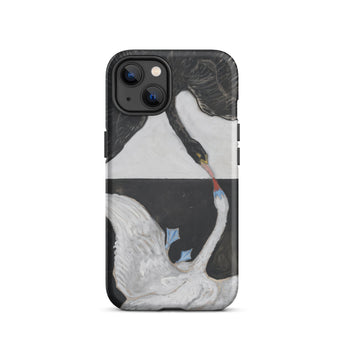 The Swan no 1 - Hilma Af Klint Phone Case Iphone 13 / Matte Swan-themed Phone Case Hilma Klint, Birds she Unveils, Unveils Polarity