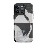 The Swan no 1 - Hilma Af Klint Phone Case Iphone 15 Pro Max / Matte Swan-themed Phone Case Hilma Klint, Birds she Unveils, Unveils Polarity