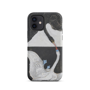 The Swan no 1 - Hilma Af Klint Phone Case Iphone 12 / Matte Swan-themed Phone Case Hilma Klint, Birds she Unveils, Unveils Polarity