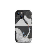 The Swan no 1 - Hilma Af Klint Phone Case Iphone 13 Mini / Matte Swan-themed Phone Case Hilma Klint, Birds she Unveils, Unveils Polarity