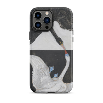 The Swan no 1 - Hilma Af Klint Phone Case Iphone 13 Pro Max / Matte Swan-themed Phone Case Hilma Klint, Birds she Unveils, Unveils Polarity