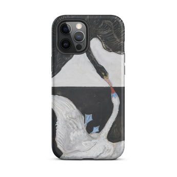 The Swan no 1 - Hilma Af Klint Phone Case Iphone 12 Pro Max / Matte Swan-themed Phone Case Hilma Klint, Birds she Unveils, Unveils Polarity