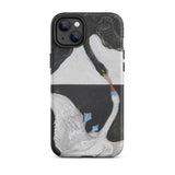 The Swan no 1 - Hilma Af Klint Phone Case Iphone 14 Plus / Matte Swan-themed Iphone Case Hilma Klint, Birds she Unveils, Unveils Polarity