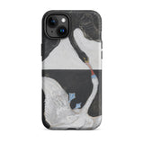 The Swan no 1 - Hilma Af Klint Phone Case Iphone 15 Plus / Matte Swan-themed Iphone Case Hilma Klint, Birds she Unveils, Unveils Polarity