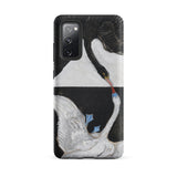 The Swan no 1 - Hilma Af Klint Samsung Case, Galaxy S20 Fe / Matte, Phone Case Painted Design Two Swans Colors
