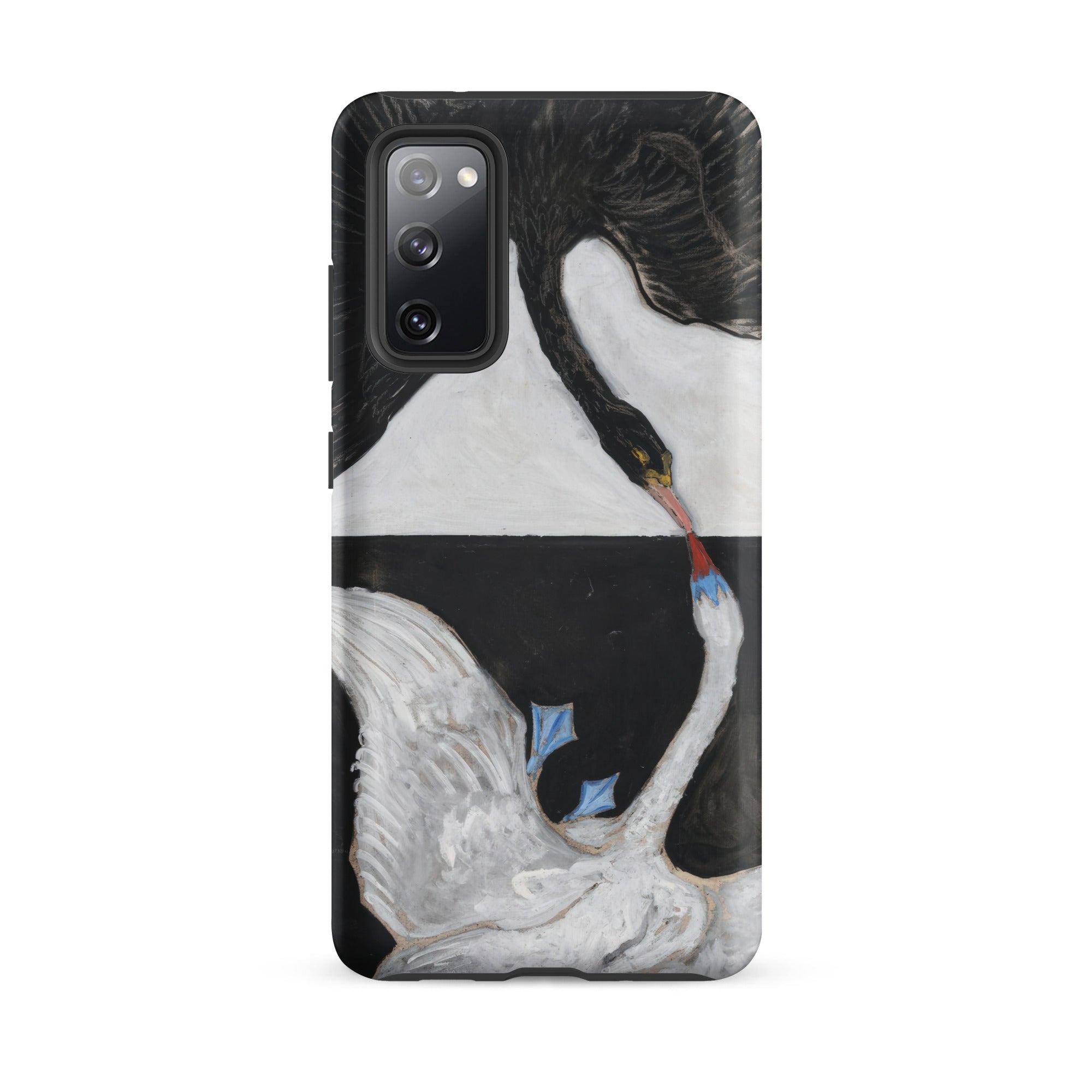 The Swan no 1 Hilma Af Klint Samsung Case, Galaxy S20 Fe / Matte, Phone Case Painted Design Two Swans Colors