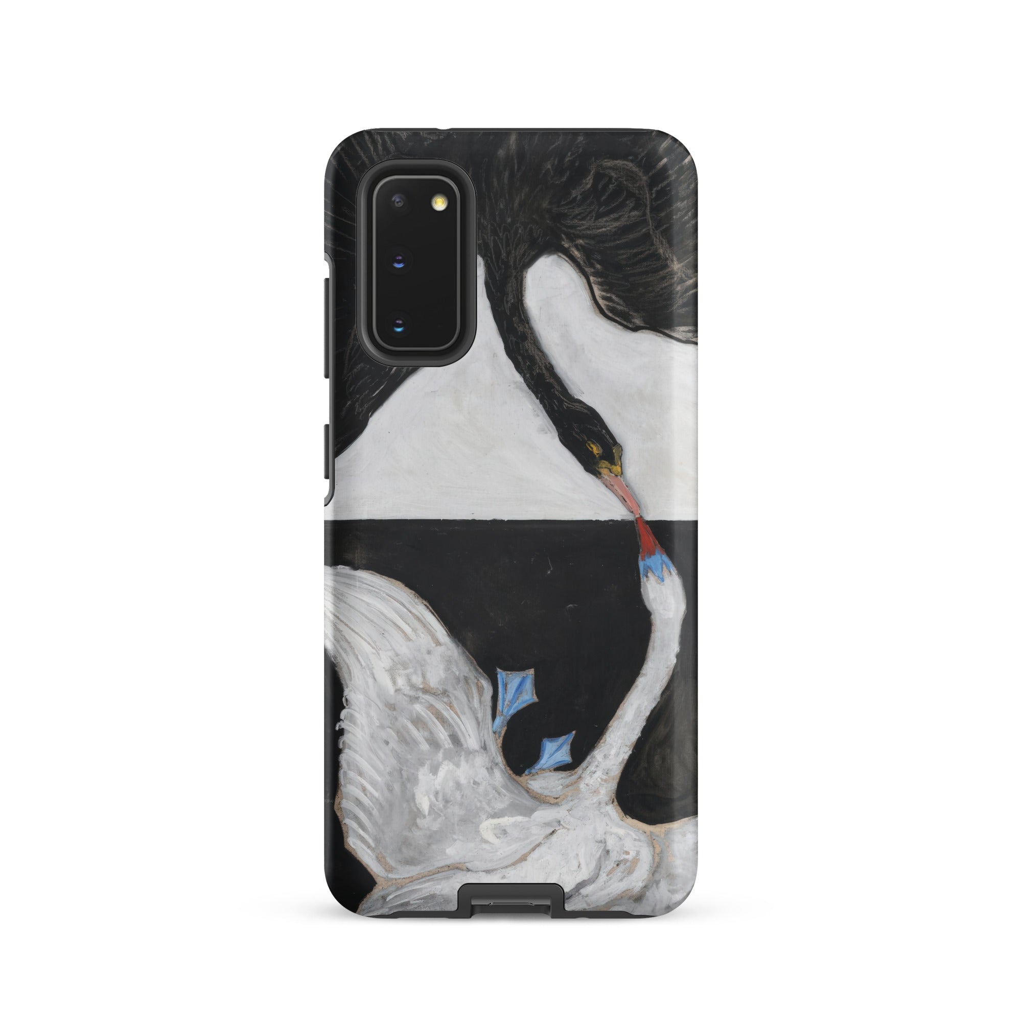 The Swan no 1 Hilma Af Klint Samsung Case, Galaxy S20 / Matte, Phone Case Black White Swan Design