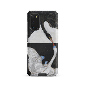 The Swan no 1 - Hilma Af Klint Samsung Case, Galaxy S20 / Matte, Phone Case Black White Swan Design