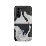 The Swan no 1 - Hilma Af Klint Samsung Case, Galaxy S21 / Matte, Phone Case Artistic Depiction Black Swan White