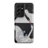 The Swan no 1 - Hilma Af Klint Samsung Case, Galaxy S21 Ultra / Matte, White Black Smartphone Case Artistic Depiction Two Swans
