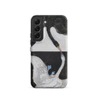 The Swan no 1 Hilma Af Klint Samsung Case, Galaxy S22 / Matte, Phone Case Black White Swan Design Red Blue