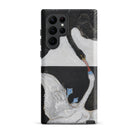 The Swan no 1 Hilma Af Klint Samsung Case, Galaxy S22 Ultra / Matte, Smartphone Case Painted Design Two Swans Black White