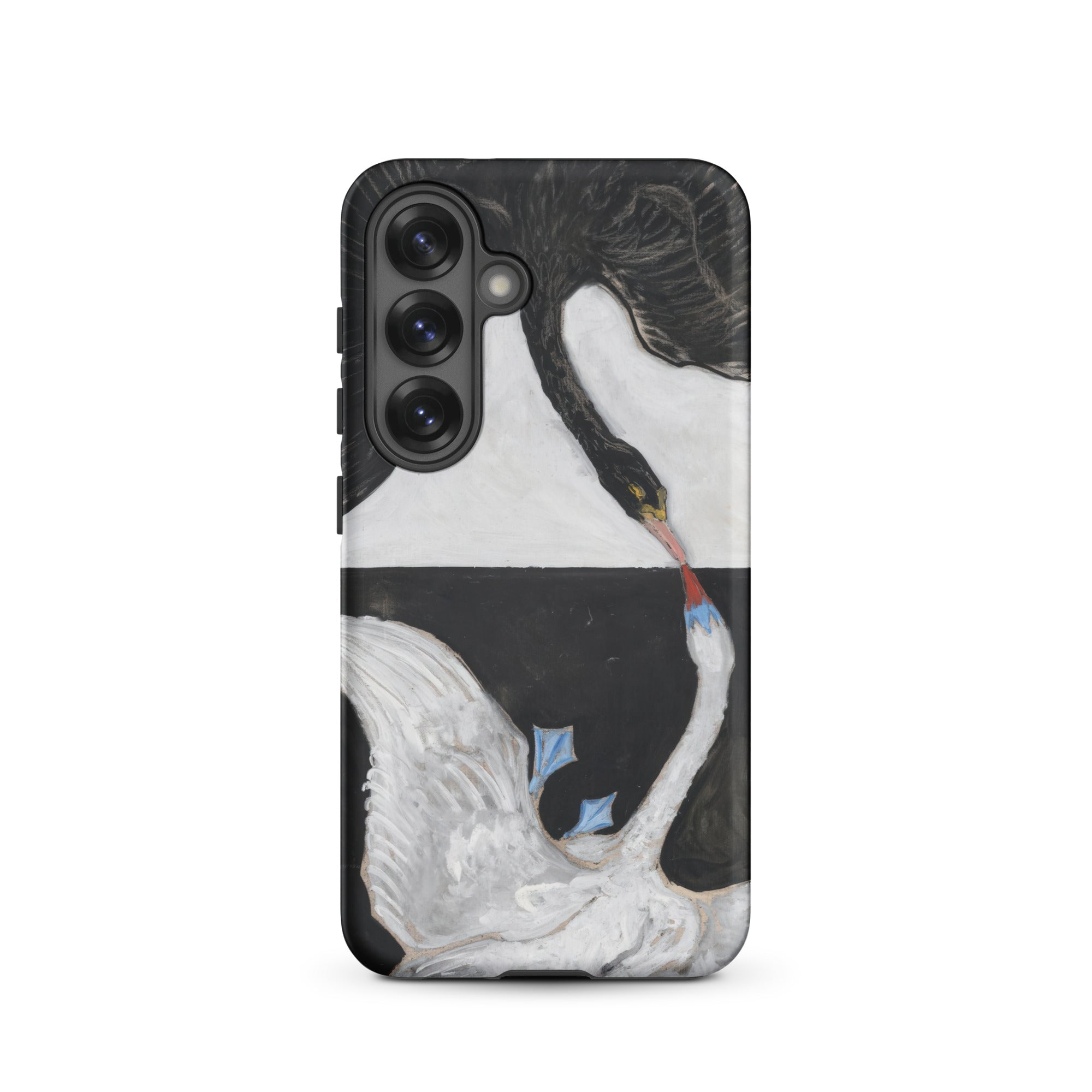 The Swan no 1 Hilma Af Klint Samsung Case, Galaxy S25 / Matte, Black White Swan Art Phone Case