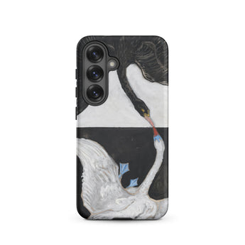 The Swan no 1 - Hilma Af Klint Samsung Case, Galaxy S25 / Matte, Black White Swan Art Phone Case