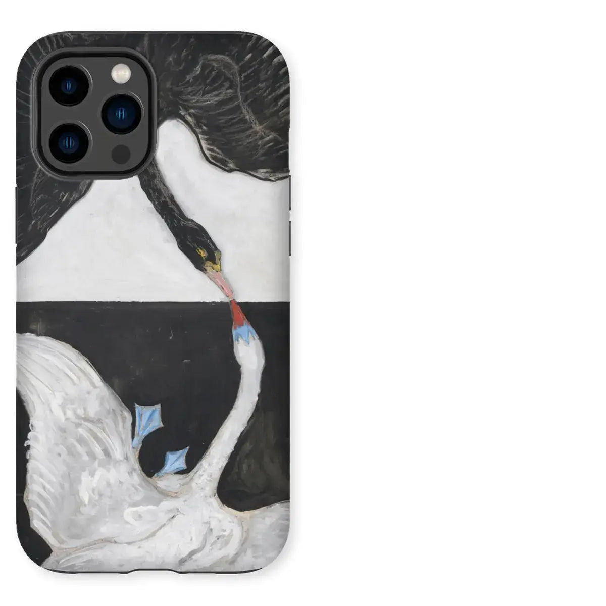Swan-themed phone case showcasing art iphone cases in the Sky Bird iPhone Cases article
