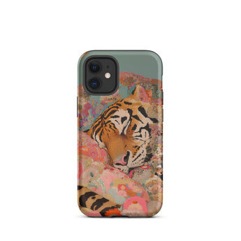 Sweet Dreams - Bengal Tiger Surrealism Iphone Case, 12 Mini / Matte, Tiger-themed Phone Case