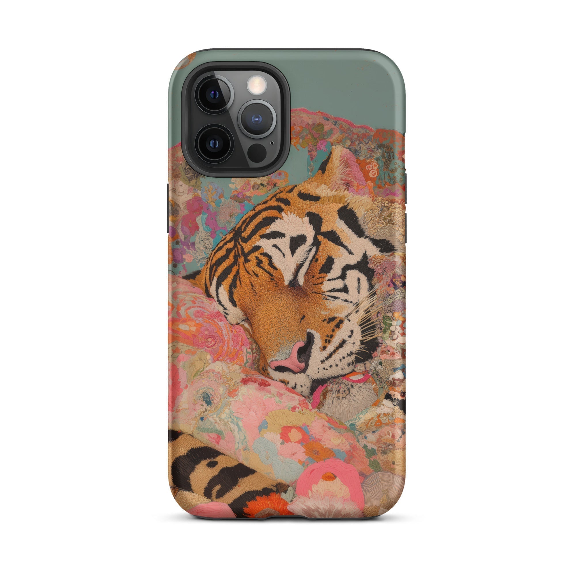 Sweet Dreams Bengal Tiger Surrealism Iphone Case, 12 Pro Max / Matte, Tiger Themed Phone Case