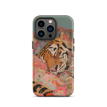 Sweet Dreams - Bengal Tiger Surrealism Iphone Case, 13 Pro / Matte, Tiger-themed Phone Case