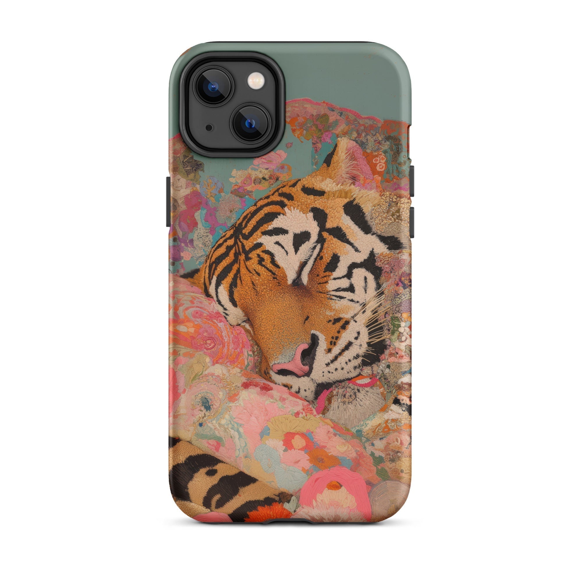 Sweet Dreams Bengal Tiger Surrealism Iphone Case, 14 Plus / Matte, Tiger Themed Phone Case