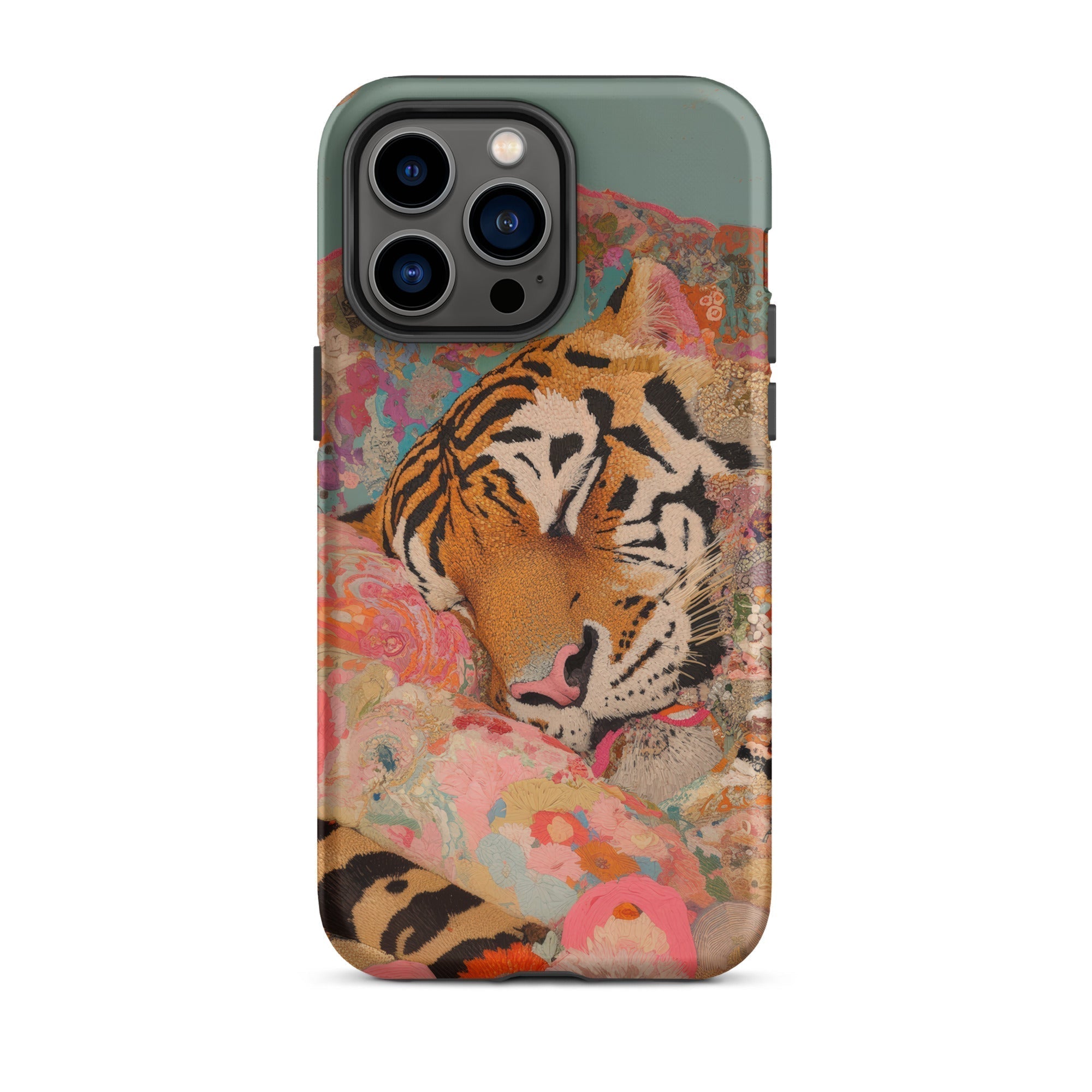Sweet Dreams Bengal Tiger Surrealism Iphone Case, 14 Pro Max / Matte, Tiger Themed Phone Case