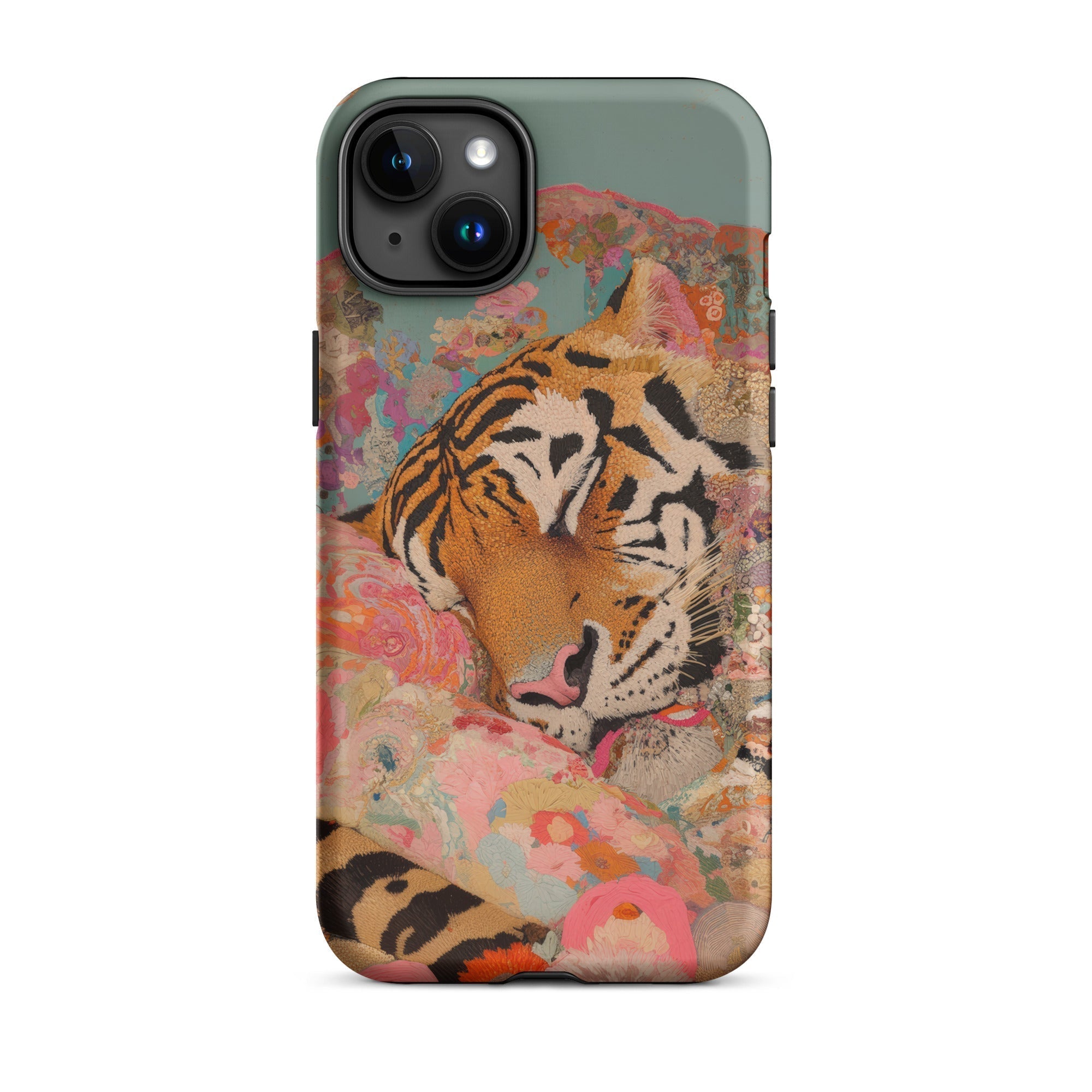 Sweet Dreams Bengal Tiger Surrealism Iphone Case, 15 Plus / Matte, Tiger Themed Phone Case