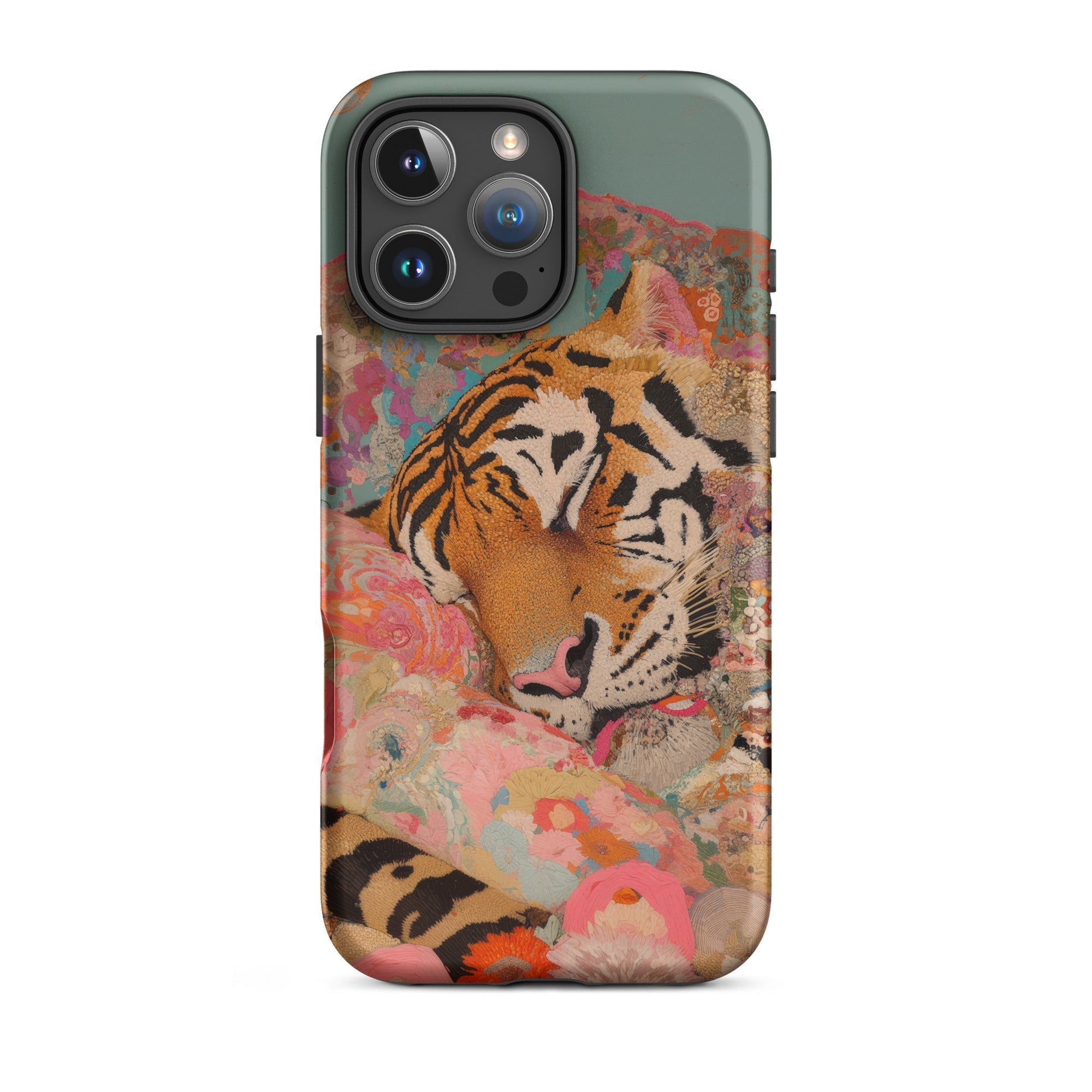 Sweet Dreams Bengal Tiger Surrealism Iphone Case, 16 Pro Max / Matte, Tiger Themed Phone Case