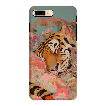 Sweet Dreams - Bengal Tiger Surrealism Iphone Case, 8 Plus / Matte, Tiger-themed Phone Case