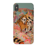 Sweet Dreams - Bengal Tiger Surrealism Iphone Case, x / Matte, Tiger-themed Phone Case