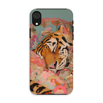 Sweet Dreams - Bengal Tiger Surrealism Iphone Case, Xr / Matte, Tiger-themed Phone Case