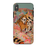 Sweet Dreams - Bengal Tiger Surrealism Iphone Case, Xs / Matte, Tiger-themed Phone Case