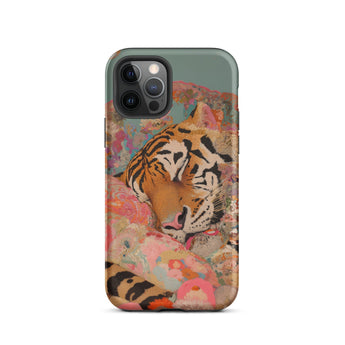 Sweet Dreams - Bengal Tiger Surrealism Phone Case Iphone 12 Pro / Matte Tiger-themed Phone Case Bengal Tiger Surrealism, Iphone Case, Roar