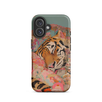 Sweet Dreams - Bengal Tiger Surrealism Phone Case Iphone 16 / Matte Tiger-themed Phone Case Bengal Tiger Surrealism, Iphone Case, Roar