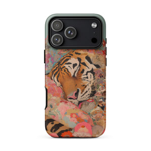 Sweet Dreams - Bengal Tiger Surrealism Phone Case Iphone 17 Pro Max / Matte Vibrant Artistic Orange Black Stripes, Roar it Exhales Mobile