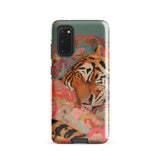 Sweet Dreams - Bengal Tiger Surrealism Samsung Case, Galaxy S20 / Gloss, Smartphone Case Colorful Abstract Painting Tiger’s Head