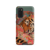 Sweet Dreams - Bengal Tiger Surrealism Samsung Case, Galaxy S20 / Matte, Smartphone Case Vibrant Artistic Depiction Tiger