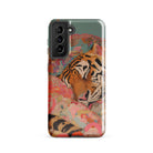 Sweet Dreams Bengal Tiger Surrealism Samsung Case, Galaxy S21 / Gloss, Smartphone Tiger Themed Case