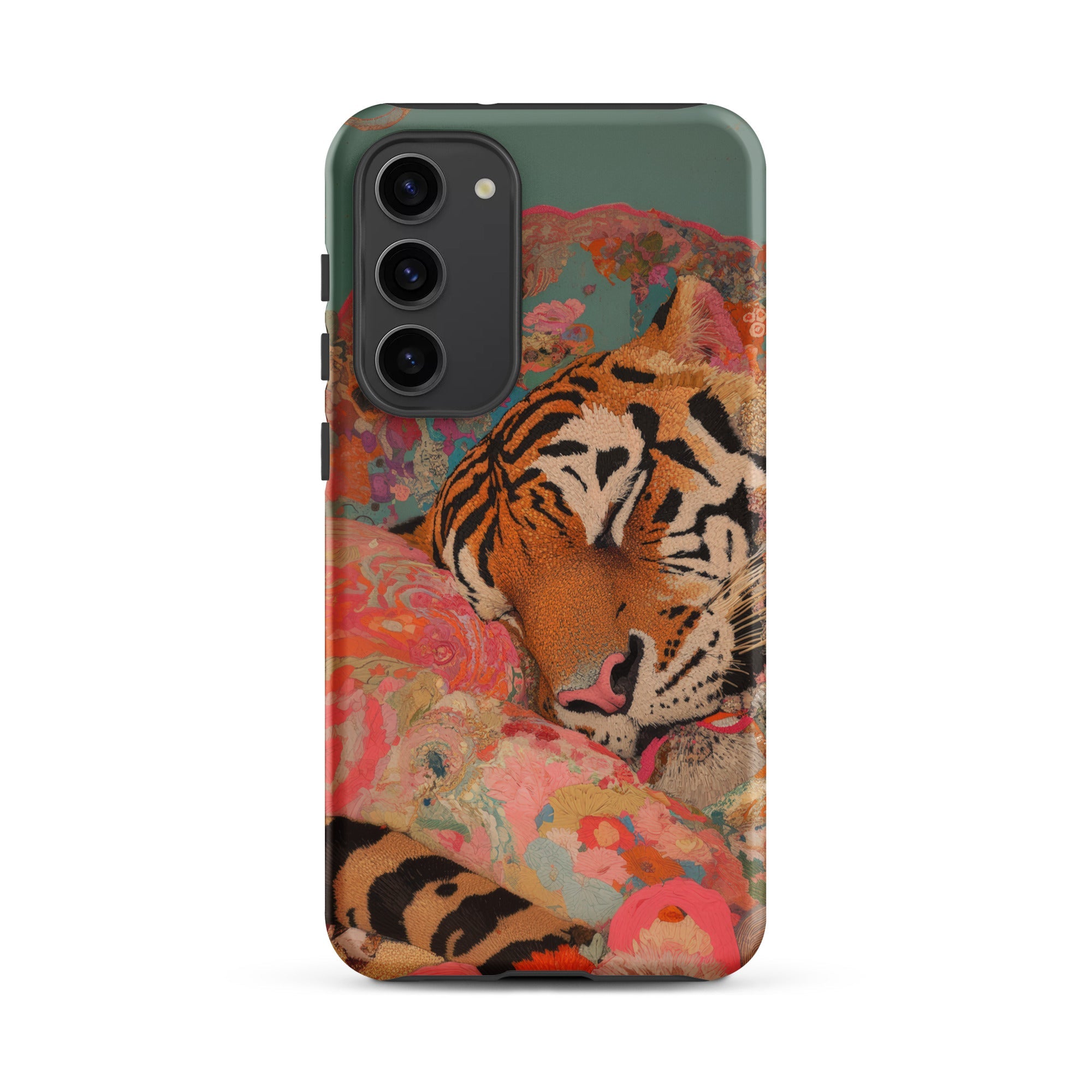 Sweet Dreams Bengal Tiger Surrealism Samsung Case, Galaxy S23 Plus / Matte, Protective Phone Case Tiger Design