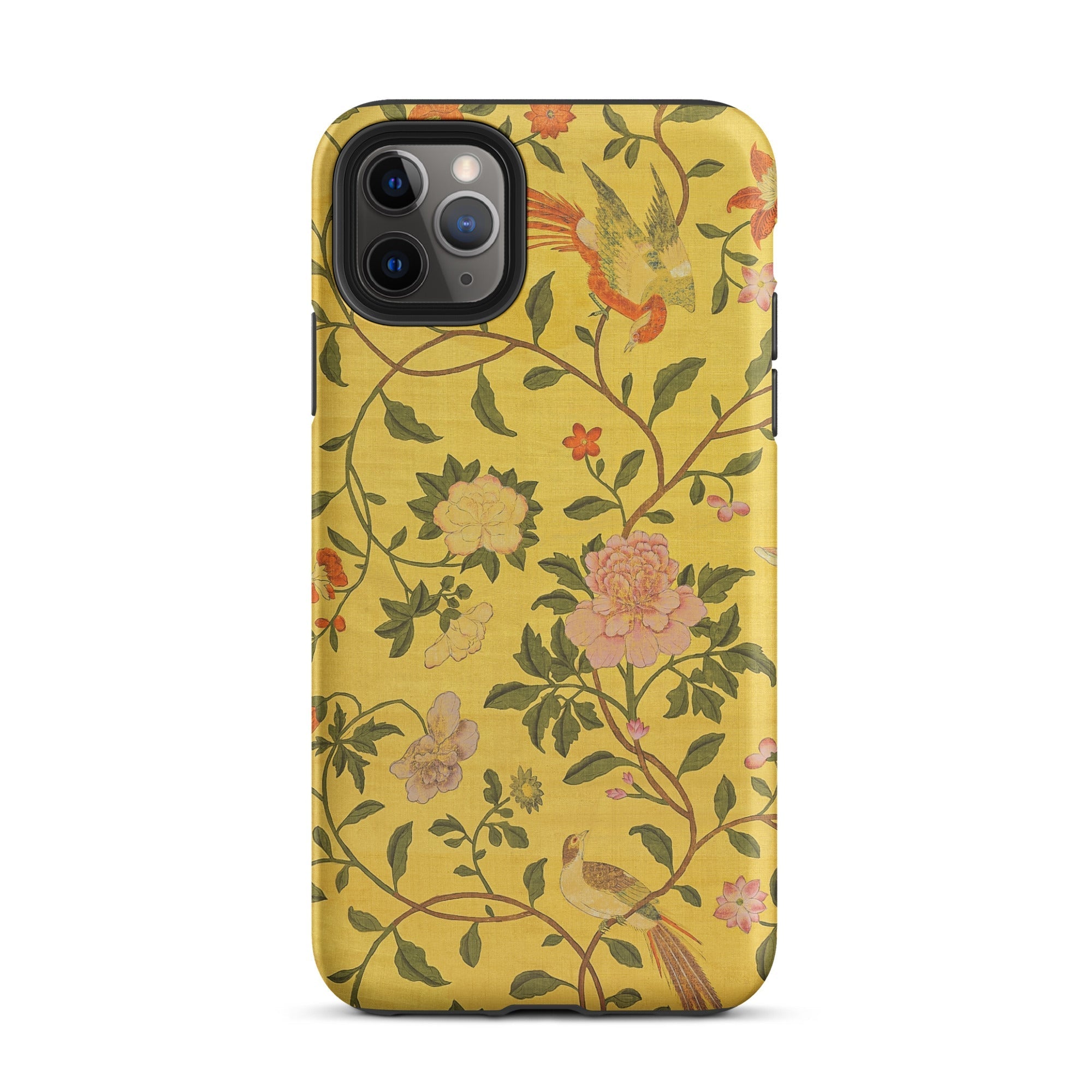 Sweet Summer Painted Chinese Silk Iphone Case, 11 Pro Max / Matte, Floral Patterned Phone Case