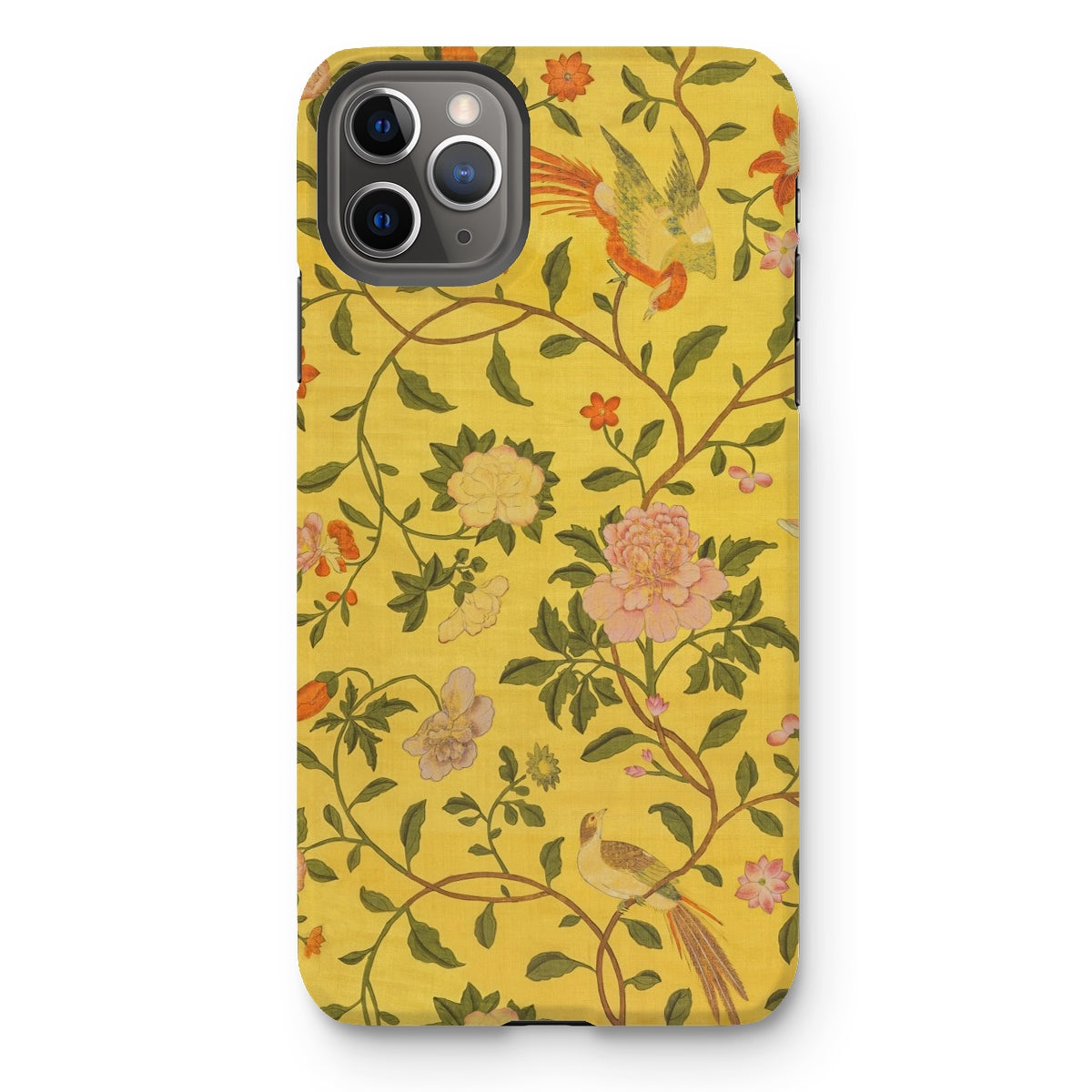 Sweet Summer - Painted Chinese Silk Iphone Case, 11 Pro Max / Matte, Floral Patterned Phone Case