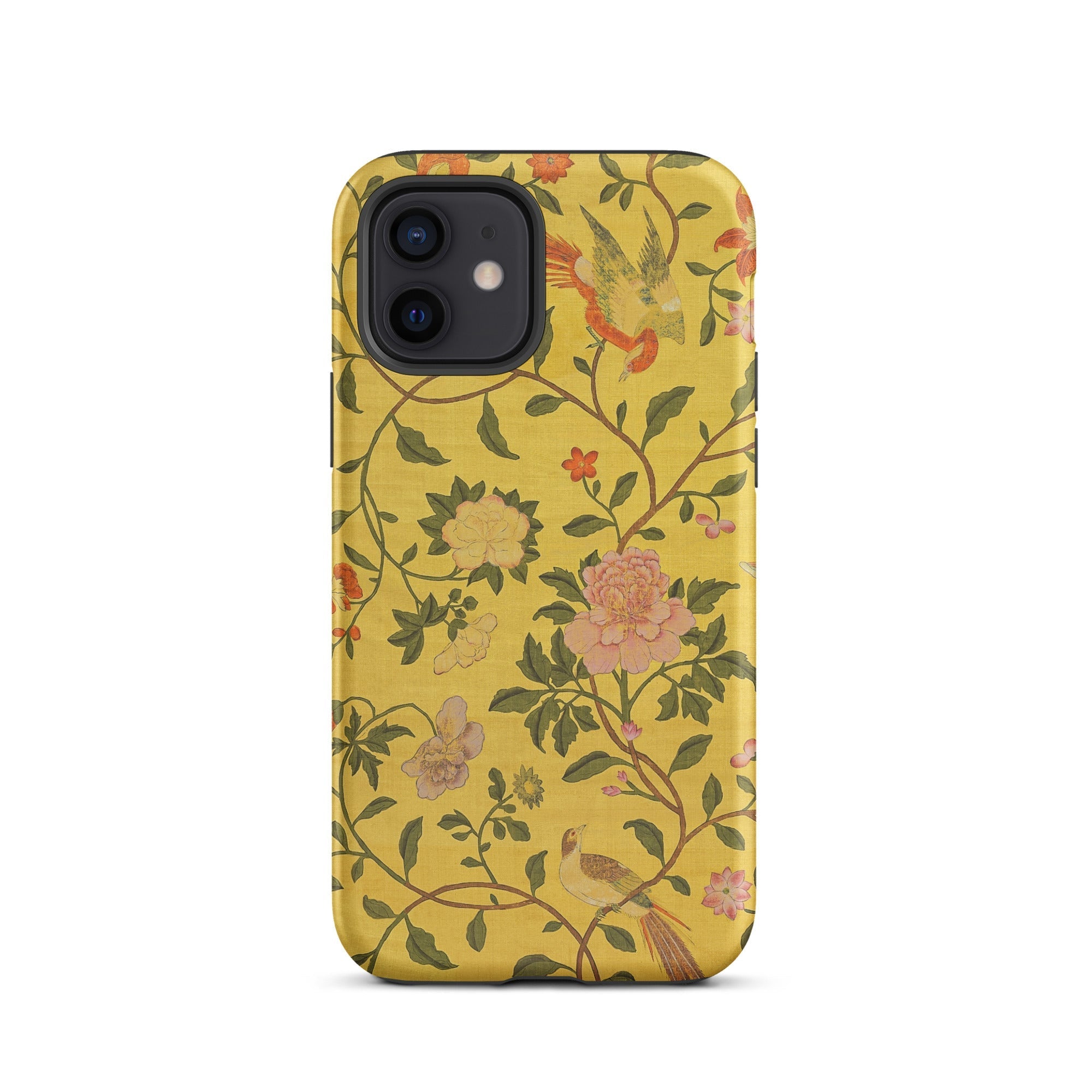 Sweet Summer Painted Chinese Silk Iphone Case, 12 / Matte, Floral Patterned Phone Case