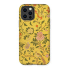 Sweet Summer - Painted Chinese Silk Iphone Case, 12 Pro / Matte, Floral Patterned Phone Case