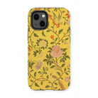 Sweet Summer - Painted Chinese Silk Iphone Case, 13 Mini / Matte, Floral Bird Patterned Phone Case